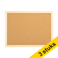 Aanbieding: 3x 123inkt prikbord met houten frame 40 x 30 cm