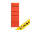Aanbieding: 3x 123inkt rugetiketten 61 x 191 mm zelfklevend breed rood (10 stuks)