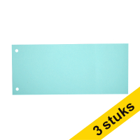 Aanbieding: 3x 123inkt scheidingsstrook 105 x 240 mm blauw (100 stuks)