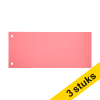 Aanbieding: 3x 123inkt scheidingsstrook 105 x 240 mm roze (100 stuks) 302385 - 1