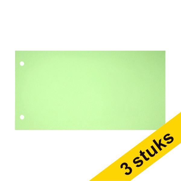 Aanbieding: 3x 123inkt scheidingsstrook 120 x 225 mm groen (100 stuks) 302391 - 1