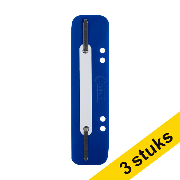 Aanbieding: 3x 123inkt snelhechterstrips 6 en 8 cm met perforatie blauw (100 stuks) 302373 - 1