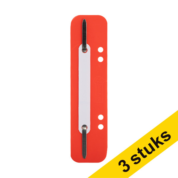 Aanbieding: 3x 123inkt snelhechterstrips 6 en 8 cm met perforatie rood (100 stuks) 302372 - 1