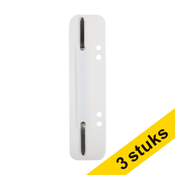 Aanbieding: 3x 123inkt snelhechterstrips 6 en 8 cm met perforatie wit (100 stuks) 302371 - 1