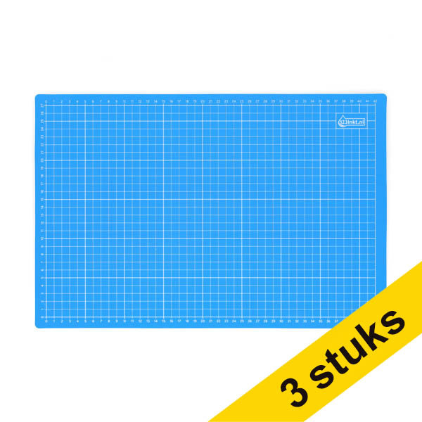 Aanbieding: 3x 123inkt snijmat 3-laags 450 x 300 mm (A3) 303036 - 1