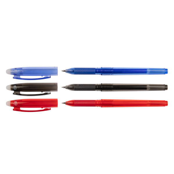 Aanbieding: 3x 123inkt uitwisbare balpen (blauw, zwart en rood) 2260003_3C 301096 - 1