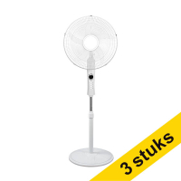Aanbieding: 3x 123inkt ventilator staand F501 wit met timer 303406