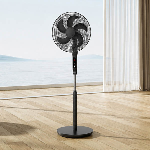 Aanbieding: 3x 123inkt ventilator staand F602 met afstandsbediening zwart 303407 - 2