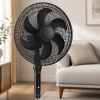 Aanbieding: 3x 123inkt ventilator staand F602 met afstandsbediening zwart 303407 - 3