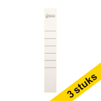 Aanbieding: 3x 123inkt zelfklevende rugetiketten smal 39 x 285 wit (10 stuks)