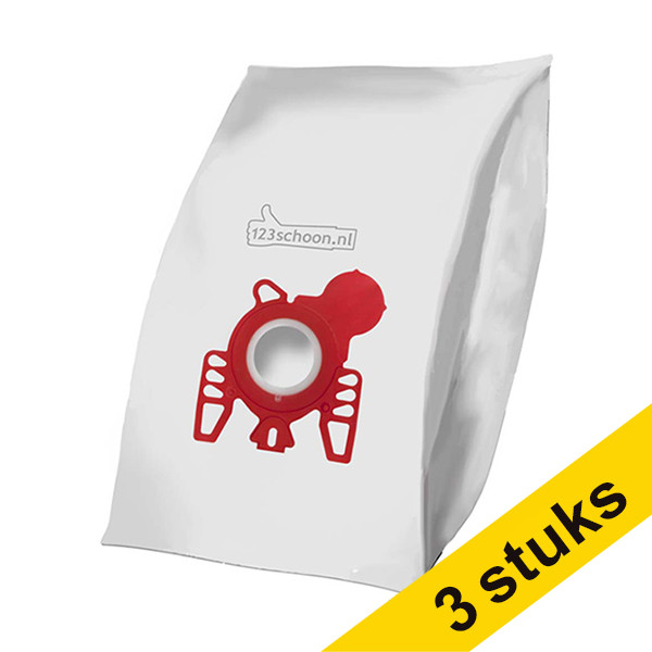Aanbieding: 3x 123schoon Miele F/J/M 3-D microvezel stofzuigerzakken 5 zakken  SDR06090 - 1