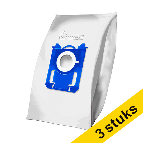 Aanbieding: 3x 123schoon Philips S-Bag 3-D microvezel stofzuigerzakken 5 zakken  SDR06112 - 1