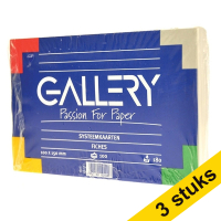 Aanbieding: 3x Gallery systeemkaart blanco wit 150 x 100 mm (100 stuks)