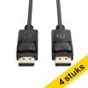 Aanbieding: 4x 123inkt DisplayPort kabel 1.2 (1 meter)