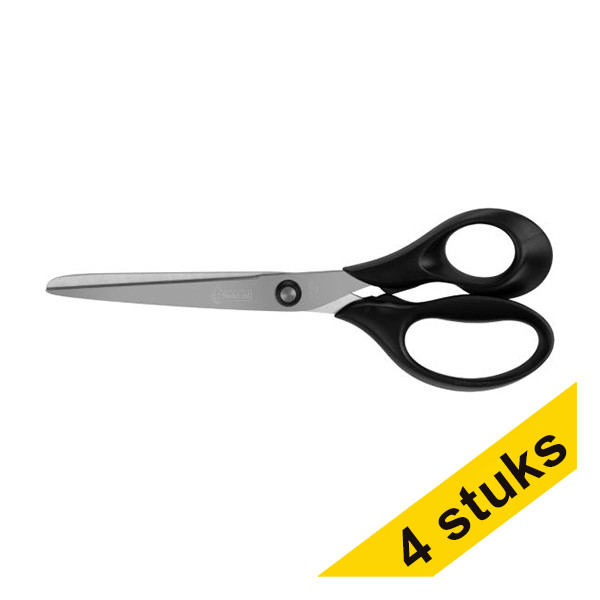 Aanbieding: 4x 123inkt schaar kunststof handvat 190 mm 301089 - 1