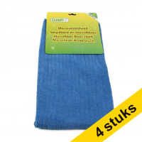 Aanbieding: 4x 123schoon dweil voor parket en laminaat blauw 50 x 70 cm