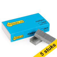 Aanbieding: 5x 123inkt 24/6 nietjes (1000 stuks) 300660