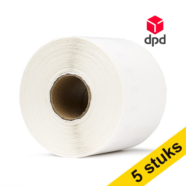 Aanbieding: 5x 123inkt LW650XL PRO extra grote DPD verzendlabels (104 x 159 mm) 653386 - 1