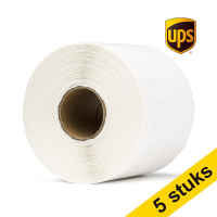 Aanbieding: 5x 123inkt LW650XL PRO extra grote UPS verzendlabels (104 x 159 mm)