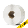Aanbieding: 5x 123inkt LW650 S0722410 / 99013 brede transparante adresetiketten 650752 - 1