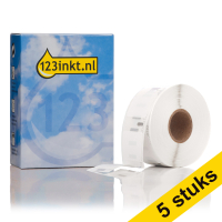 Aanbieding: 5x 123inkt LW650 vierkante multifunctionele etiketten (25 x 25 mm)