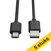 Aanbieding: 5x 123inkt USB-A naar Micro USB-kabel (0,5 meter) 302510 - 1