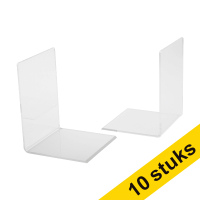 Aanbieding: 5x 123inkt acryl boekensteunen transparant 10 x 10 x 13 cm (2 stuks)