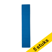 Aanbieding: 5x 123inkt crêpepapier 250 x 50 cm donkerblauw