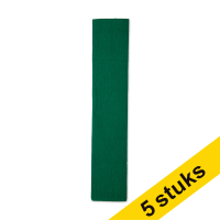 Aanbieding: 5x 123inkt crêpepapier 250 x 50 cm mosgroen FSC® Mix Credit