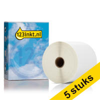 Aanbieding: 5x 123inkt huismerk vervangt Brother BCS-1J150102-121 voorgestanste labels 102 mm x 150 mm BCS-1J150102-121C 650766