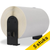 Aanbieding: 5x 123inkt huismerk vervangt Brother DK-11247 grote verzendlabels 653066 - 1
