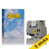 Aanbieding: 5x 123inkt huismerk vervangt Brother TZe-251 tape zwart op wit 24 mm