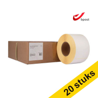 Aanbieding: 5x 123inkt huismerk vervangt Zebra Z-Perform 1000D Bpost verzendlabels (3006306-T) 100 x 150 mm (4 rollen) 653356