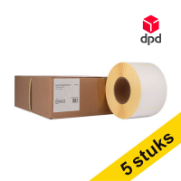 Aanbieding: 5x 123inkt huismerk vervangt Zebra Z-Perform 1000D DPD verzendlabels (3006306-T) 100 x 150 mm (4 rollen) 653416