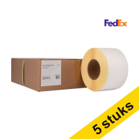 Aanbieding: 5x 123inkt huismerk vervangt Zebra Z-Perform 1000D FedEx verzendlabels (3006306-T) 100 x 150 mm (4 rollen) 653296