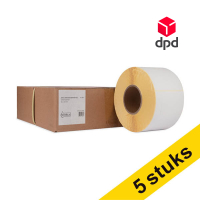 Aanbieding: 5x 123inkt huismerk vervangt Zebra Z-Select 2000D DPD label (800740-605) 102 x 152 mm (4 rollen) 653432
