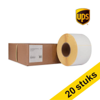 Aanbieding: 5x 123inkt huismerk vervangt Zebra Z-Select 2000D UPS label (800740-605) 102 x 152 mm (4 rollen) 653192