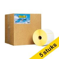 Aanbieding: 5x 123inkt huismerk vervangt Zebra Z-Select 2000D label (87000) 100 x 50 mm (4 rollen)