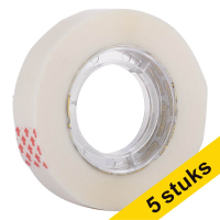 Aanbieding: 5x 123inkt invisible plakband 12 mm x 33 m  302799