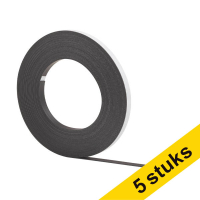 Aanbieding: 5x 123inkt magneetband zelfklevend 1 cm x 10 m