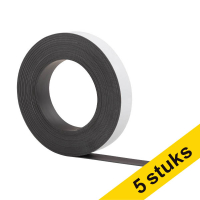 Aanbieding: 5x 123inkt magneetband zelfklevend 2,5 cm x 10 m 301861