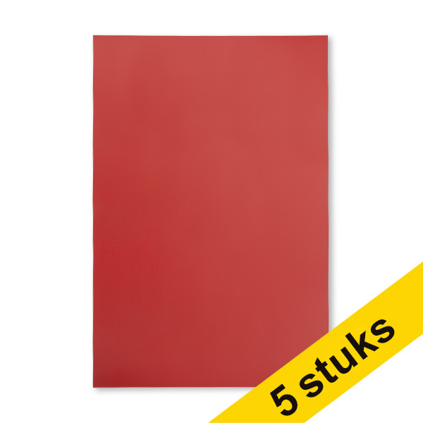 Aanbieding: 5x 123inkt magnetisch vel rood (20 x 30 cm) 301743 - 1