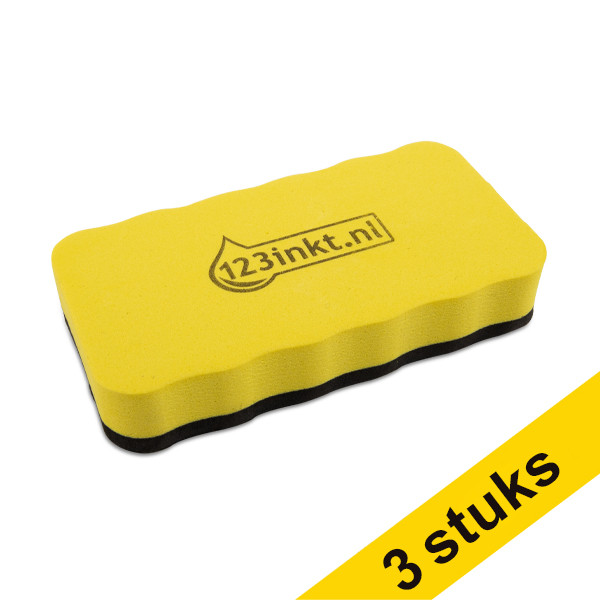 Aanbieding: 5x 123inkt magnetische whiteboardwisser 301281 - 1