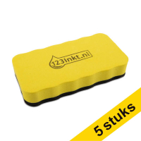 Aanbieding: 5x 123inkt magnetische whiteboardwisser 301281