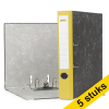Aanbieding: 5x 123inkt ordner A4 karton geel 50 mm