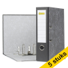 Aanbieding: 5x 123inkt ordner A4 karton zwart 80 mm