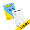 Aanbieding: 5x 123inkt rekeningenblok zelfkopiërend A5 (2 x 50 vel) 302207 - 1