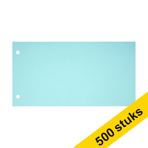Aanbieding: 5x 123inkt scheidingsstrook 120 x 225 mm blauw (100 stuks) 301774 - 1