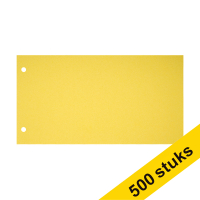 Aanbieding: 5x 123inkt scheidingsstrook 120 x 225 mm geel (100 stuks) 301775
