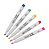 Aanbieding: 5x 123inkt textielmarker leuke kleuren (blauw/groen/geel/rood/fuchsia) 303288 - 1